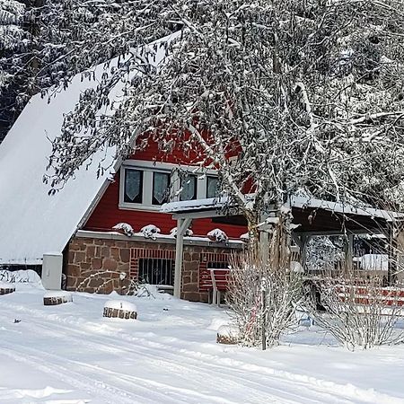 Wanderhuette Zum Bernhardsthal Villa Eksteriør bilde