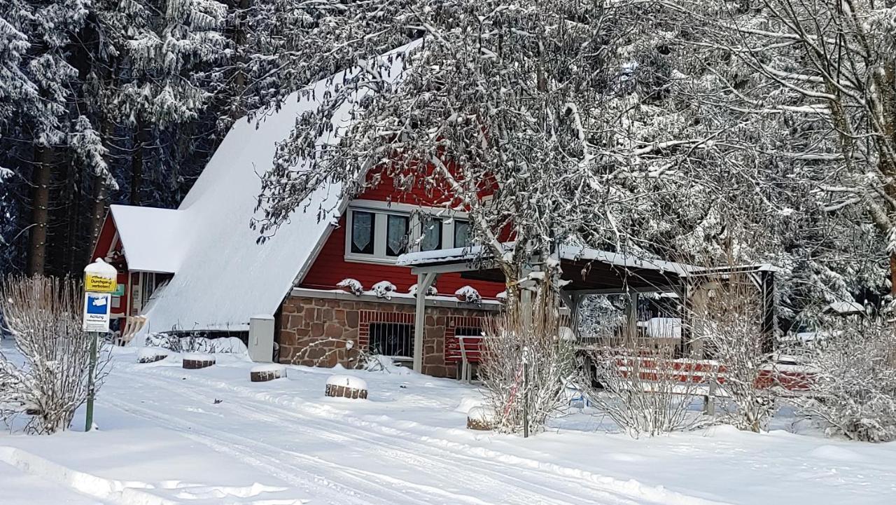 Wanderhuette Zum Bernhardsthal Villa Eksteriør bilde