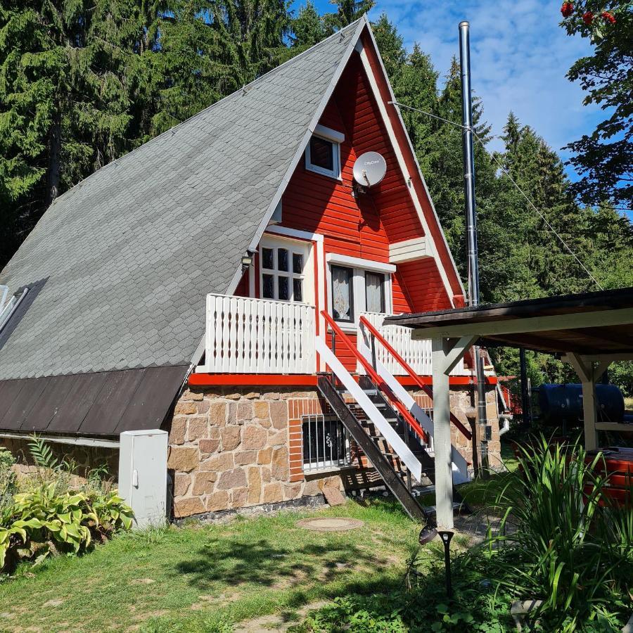 Wanderhuette Zum Bernhardsthal Villa Eksteriør bilde