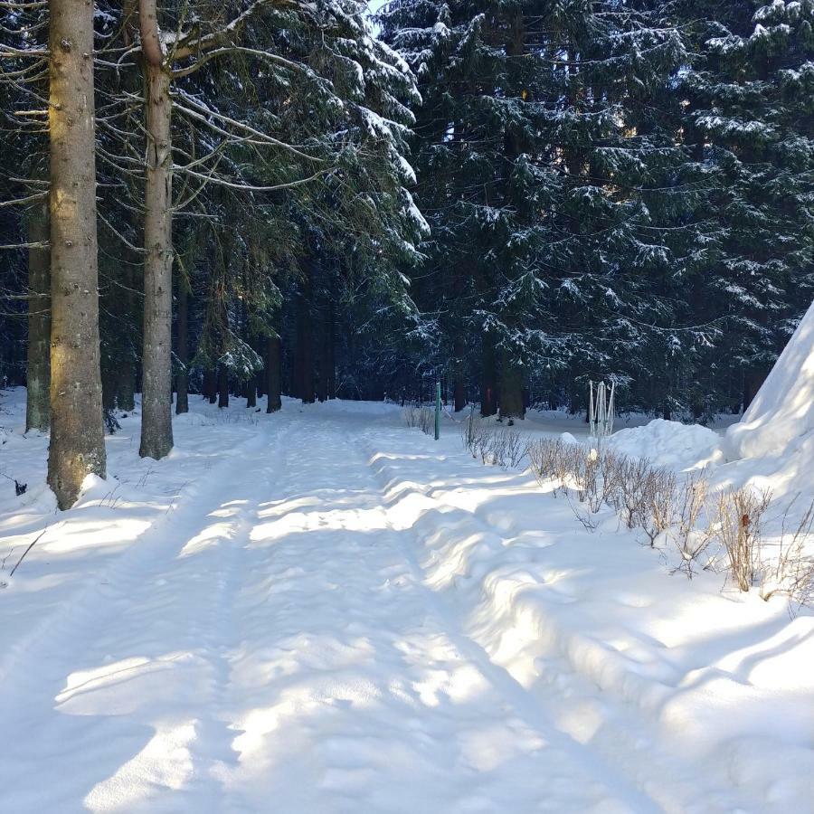 Wanderhuette Zum Bernhardsthal Villa Eksteriør bilde